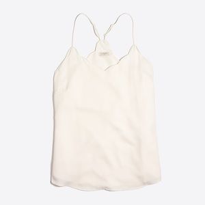 J. Crew scalloped cami top
